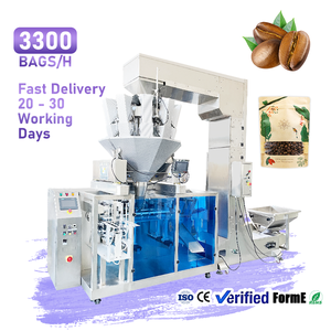 Machine d'emballage automatique de haute vitesse et de précision pour sachets préformés, grains de café, barres chocolatées, machines de remplissage de doypack - Product Image 1