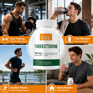 Capsules de Turkesterone Premium pour la Récupération Après l'Entraînement de Résistance et la Croissance Musculaire - 120 Capsules - Complément de Turkesterone - Product Image 6