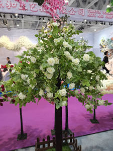 H096 personnalisé 3m 5m 6m de haut grand <span class=keywords><strong>palmier</strong></span> artificiel en plastique fibre de verre noix de coco canari dattier pour décoration de jardin intérieur extérieur - Product Image 4