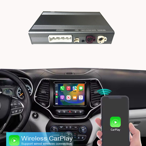 Inalámbrico Apple Carplay Android Auto para Jeep Grand Cherokee Compass <span class=keywords><strong>Uconnect</strong></span> 8,4 REPRODUCTOR DE DVD portátil montado en el tablero del coche - Product Image 1