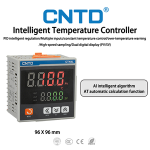 Cntd उच्च-गति नमूना दोहरी डिजिटल डिस्प्ले 4-अंकों का इलेक्ट्रिक प्लास्टिक तापमान नियंत्रक CTN4L-412 100-240va 50hz 9999 odm - Product Image 1