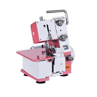 Machine à coudre surjeteuse industrielle électrique à double aiguille, moteur automatique, mini portable, pour usage domestique, en ABS, vente chaude