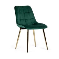 Chaises de salle à manger de style moderne pour restaurant, pieds dorés, tissu en velours capitonné, meubles pour la maison en vente