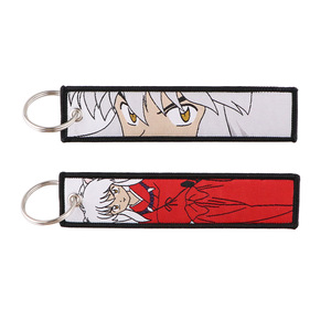 Llavero de tela con etiqueta tejida de <span class=keywords><strong>anime</strong></span> Inuyasha, llavero de tela Gintama, accesorio de oficina de <span class=keywords><strong>Soul</strong></span> <span class=keywords><strong>Eater</strong></span> - Product Image 5