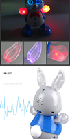 Vente directe d'usine jouets électriques pour enfants, jouets de lapin dansant avec lumières et musique peuvent secouer le corps cadeaux pour enfants