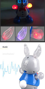 Fabrika doğrudan satış çocuk elektrikli oyuncaklar dans oyuncak tavşanlar ışıkları ve müzik ile vücut çocuk hediyeleri sallayabilirsiniz - Product Image 6
