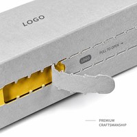 Boîte d'emballage personnalisée pour café avec impression numérique, revêtement UV brillant, matériaux recyclés et bande adhésive détachable