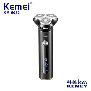Afeitadora eléctrica Kemei 5080, rotativa, resistente al agua IpX7, pantalla digital, carga USB para hombres - Product Image 5