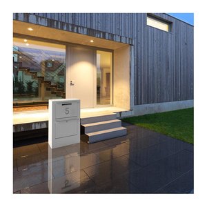 JH-Mech Boîte aux lettres en acier robuste pour le dépôt du courrier Boîte aux lettres compacte verrouillable Boîte aux lettres en métal Boîte de livraison de colis - Product Image 4