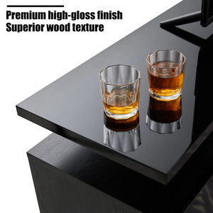 <span class=keywords><strong>Mueble</strong></span> de <span class=keywords><strong>TV</strong></span> de <span class=keywords><strong>85</strong></span> <span class=keywords><strong>Pulgadas</strong></span> con Chimenea Eléctrica y Soporte de Madera LED de Tamaño Personalizado <span class=keywords><strong>para</strong></span> Oficina en Casa - Product Image 5