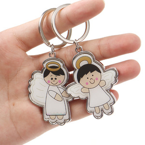 Angel Keychain Zinc Alloy Digital Printing Portable Wedding <b>Gift</b> Promotion - Product Image 3