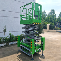 Bester Preis 4m 6m 8m Kompakter Raupen-Scherenlifter Automatische Hydraulische Plattform Raupen-Scherenlifter Hydraulische Kettenplattform