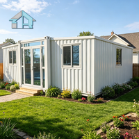 Kit Hiver Maison Modulaire Préfabriquée Conteneur Extensible 20 pieds -50°C Cadre Épaissi Respirant Design Moderne pour Extérieur