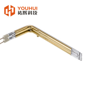 Lampe chauffante infrarouge en quartz Youhui en forme de L, tube 8x1811x315x33mm, en aluminium, pour four industriel à infrarouge lointain - Product Image 1