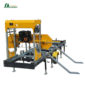 Factory Price <strong>Portable</strong> Horizontal Log <strong>Band</strong> Sawmill for Woodworking Machine Gasoline Engine Bandsaw Mill with Mobile Trailer - Product Image 2