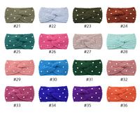 Bandeau large en tricot perlé croisé, chaud et protecteur pour les oreilles, accessoire de yoga et pour le lavage du visage