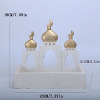 Ornement de bureau en résine, modèle Dôme de la Kaaba, pour la décoration de la maison et du bureau, thème islamique, décorations du Ramadan 2027