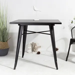 best designs vintage industrial style metal coffee restaurant dining table with price list