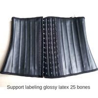 25 Neoprene Body Shaper avec baleines, contrôle abdominal, style débardeur, corset de sport, gaine amincissante, vêtement de mise en forme compressif