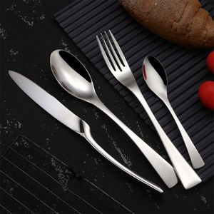 Couteau, fourchette et cuillère à steak Kaya Western 304 en acier inoxydable épaissi, design moderne pour la maison, le thé, le camping, les restaurants, les hôtels - Product Image 5