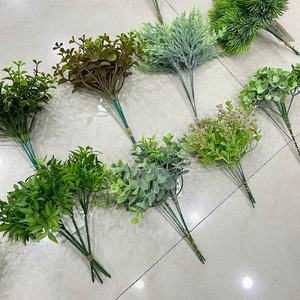 Yopin-5137ใบมิลานเทียมทำจากพลาสติกหญ้าเปอร์เซียต้นไม้กำแพงสีเขียวกรอบรูปทิวทัศน์ขนาดเล็กการจัดดอกไม้ - Product Image 2