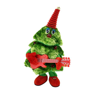 Chapeau de père noël brillant et dansant, jouets interactifs avec musique, casquette électronique, chant une chanson, clochette, cadeau de noël amusant - Product Image 3