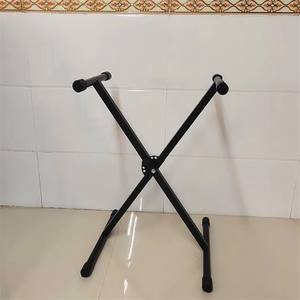 Accessoire de support de <span class=keywords><strong>clavier</strong></span> électronique Support de <span class=keywords><strong>clavier</strong></span> <span class=keywords><strong>en</strong></span> forme de <span class=keywords><strong>X</strong></span> avec démontage à barre unique Réglage à sept niveaux pour tube unique - Product Image 4