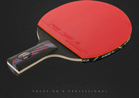 Raquette Double Face de Tennis de Table, réglable, à manches courtes, Ping-Pong, raquette