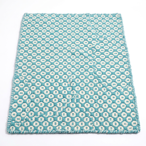 Nouveau tapis en laine tissé à la main bleu sarcelle et ivoire, doux et résistant, adapté aux animaux domestiques, pour la décoration du sol du salon et de la chambre à coucher. - Product Image 1