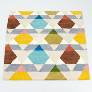 Tapis moderne en laine tufté à la main, couleur unie, lavable, adapté aux animaux domestiques, antidérapant, réversible, à poils longs, de forme ovale, pour la maison et la chambre - Product Image 1