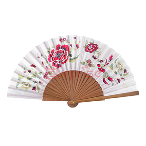Abanico Plegable de Madera Personalizado con Logotipo Impreso de 23 cm, <span class=keywords><strong>Abanicos</strong></span> de Mano <span class=keywords><strong>Originales</strong></span> para Bodas Españolas - Product Image 2