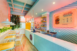 Ensemble de mobilier de magasin de crème glacée pour enfants, coloré, en bois, personnalisé, commercial, décoration de magasin de crème glacée pour enfants - Product Image 4
