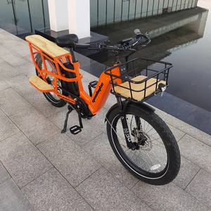 Vélo électrique cargo à cadre en alliage d'aluminium avec moteur central à entraînement intermédiaire, entrepôt au Royaume-Uni, avec boîte de chargement isolée - Product Image 2