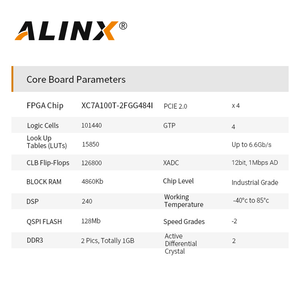 Carte d'accélération FPGA PCIe haute performance ALINX AX7103 AMD Xilinx Artix-7 XC7A100T, kit d'évaluation de développement embarqué - Product Image 6