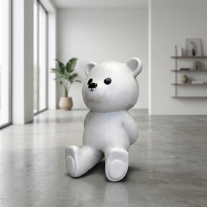 Escultura de Oso de Resina de Fibra de Vidrio Personalizada, Estatua de Animal Pintada a Mano de Tamaño Real para Exhibición en Exteriores, Jardín o Parque - Product Image 4