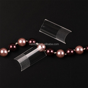 NADECO Professional Cuticle D Curve Cuticle Half Cover Matte Clear Square Nail Tips pour <span class=keywords><strong>manucure</strong></span> en gel acrylique forme cercueil carré - Product Image 4