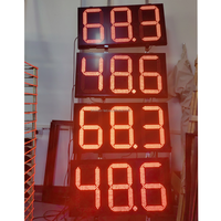 El Salvador 8.88 18 pouces 3 chiffres rouge vert station-service LED panneau d'affichage des prix affichage LED pour station-service