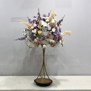 Décoration de table artificielle naturelle nude en gros, arrangement floral de mariage, dômes verts pour centres de table - Product Image 4