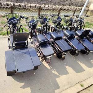 มอเตอร์ไซค์สกู๊ตเตอร์ไฟฟ้าสำหรับคนบรรทุกของหนักสีดำ1500W แบบคลาสสิกสองล้อน้ำหนัก300กก. - Product Image 5