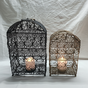 Wholesale Customizable <b>Gold</b> Style Iron Brass Candle Holder Stand Printed Metal <b>Lantern</b> Decorations for Home Garden Christmas Use - Product Image 1