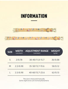 Kalung Anjing Anti Hilang, Empuk, Dapat Disesuaikan, Bahan Poliester Tahan Lama dengan Cetak Kustom, Dilengkapi Gesper, Kalung Hewan Peliharaan yang Dipersonalisasi - Product Image 6