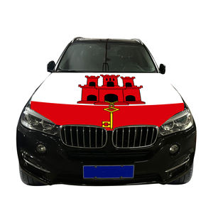 Drapeau de couverture de capot de voiture national abordable drapeau de couverture de moteur de voiture de <span class=keywords><strong>Gibraltar</strong></span> tissu de polyester de vente directe d'usine - Product Image 3