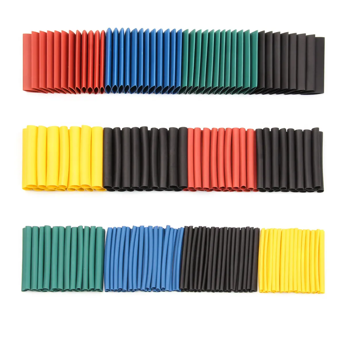 530Pcs 2:1 Assortment H-Type Heat Shrink Tubing Insulated Sleeving Wire Heat Shrink Wrap Car Electrical Cable Tubing Kit