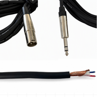 Câble de microphone XLR mâle-femelle OEM RH-X058 avec blindage spiralé, gaine en PVC, conducteur en cuivre sans oxygène