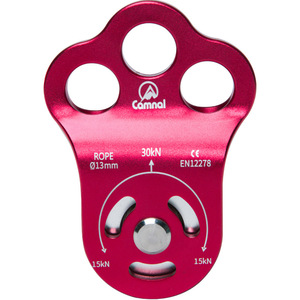 Polea de Escalada Camnal 30Kn 13Mm, Aleación de Aluminio, Tres Orificios, para Montañismo y Rescate - Product Image 3
