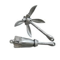 Ancre en fer galvanisé à chaud, ancre robuste, ancre pliante HDG, ancre parapluie, utilisation pour l'amarrage des bateaux de pêche