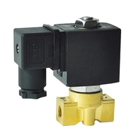 Vanne solénoïde en laiton Alahot Electric Plug OEM 1/4 po 1/8 po avec câble pour gaz, air, huile, carburant, eau OEM