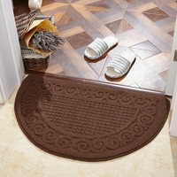 Tapis de porte rectangulaire d'intérieur, écologique, imperméable, antidérapant, lavable en machine, style nordique, noir, 43x63cm, pour la maison et la salle de bain