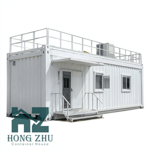 DYHZCE Cabine d'hiver à cadre en A <span class=keywords><strong>Chalet</strong></span> de ski mobile préfabriqué avec toit chargé de neige Maison conteneur blanche en panneau sandwich en acier - Product Image 2