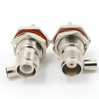 Adaptador Coaxial RF SMA-TNC de Latón, Conector Macho RP-TNC a Hembra RP-SMA